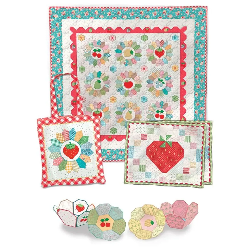 Riley Blake Designs Lori Holt Berry & Sage Machine Embroidery Projects ME018BS25R4