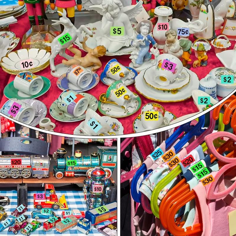 4200 Pcs Polka Dot Matte Self-Adhesive Price Tags Stickers Disposable Pricing Labels for Garage Sales Flea Markets  Yard Sales High Quality Matte Paper with Strong Adhesive Backing