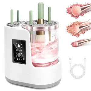 2026 New 3 in 1 Electric Makeup Brush Cleaner Machine With Makeup Brush Dryer, Portable Automatic USB Cosmetic Brushes Cleaner Tool, Gifts for Women