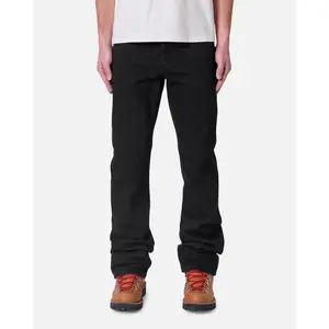 MNML Bootcut Raw Jeans Rinsed Black