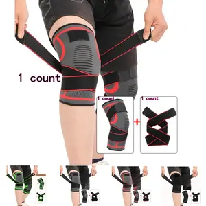 A sports knee protector, Sports knee brace, with adjustable, slip-resistant straps made of knitted nylon, suitable for men and women, all four seasons, protects the lower legs, basketball, soccer, hiking, warmth, Soccer Gear