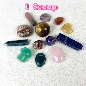 1 Scoop-Mystery Crystal Scoop with Healing Stones, Rare Crystals Surprise, Perfect for Gifts & Collectors