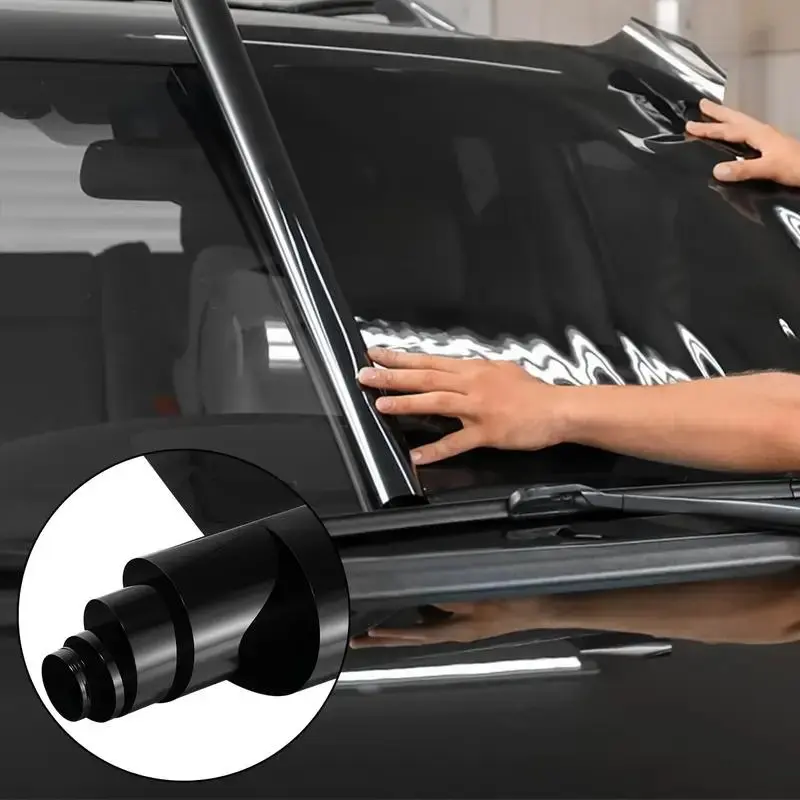 Car Auto Window Thermal Insulation Privacy Film, Removable Scratch Resistant Sun Blocking Heat Dissipation Film, Static Anti UV Heat Blocking Privacy Tint Film, Sun Shade Film, Sun Shades For Car Windows