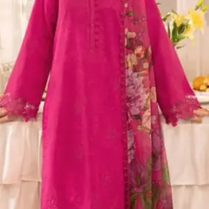 3 pcs embroidered lawn suit