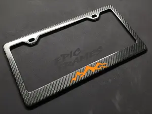 Orange Mountain 100% Real Carbon Fiber License Plate Frame – Genuine fit SUV, 4x4, Off Road
