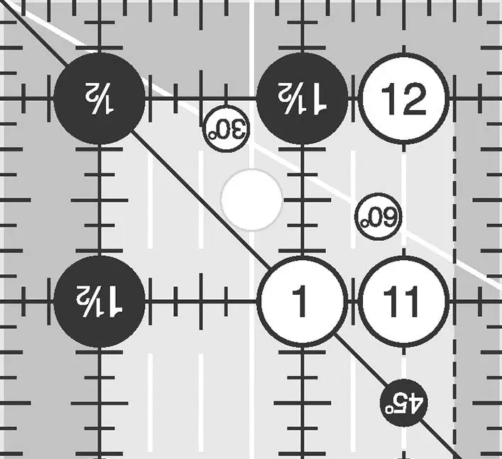 Creative Grids 2.5" x 12.5" Rectangle Ruler CGR212