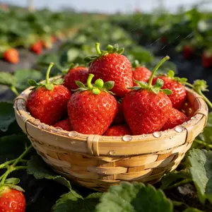 【Buy two, get one free】500 Cream Strawberry Seeds-Fruits Year-Round in ldeal Temperatures, Great for Pots or the Ground, indoors or Outdoors