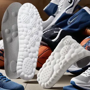 Anti-Fatigue 4D Cloud Soles High Elastic Latex Insoles for Men Women Shock Absorbing Cushioning & Arch Support Breathable Shoe Pad