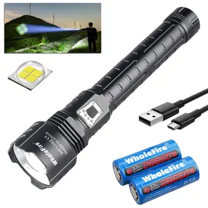 Super Bright 990000LM XHP90.2 LED Flashlight Poweful Tactical Rechargeable Light