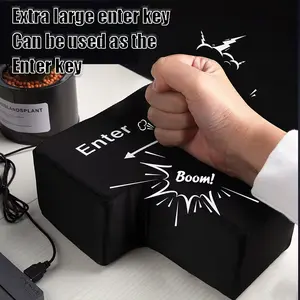 Enter key to vent the oversized decompression enter key, usb computer office keyboard, programmer decompression artifact, Douyin Internet celebrity Big Enter, nap pillow decompression, send key, creative gift