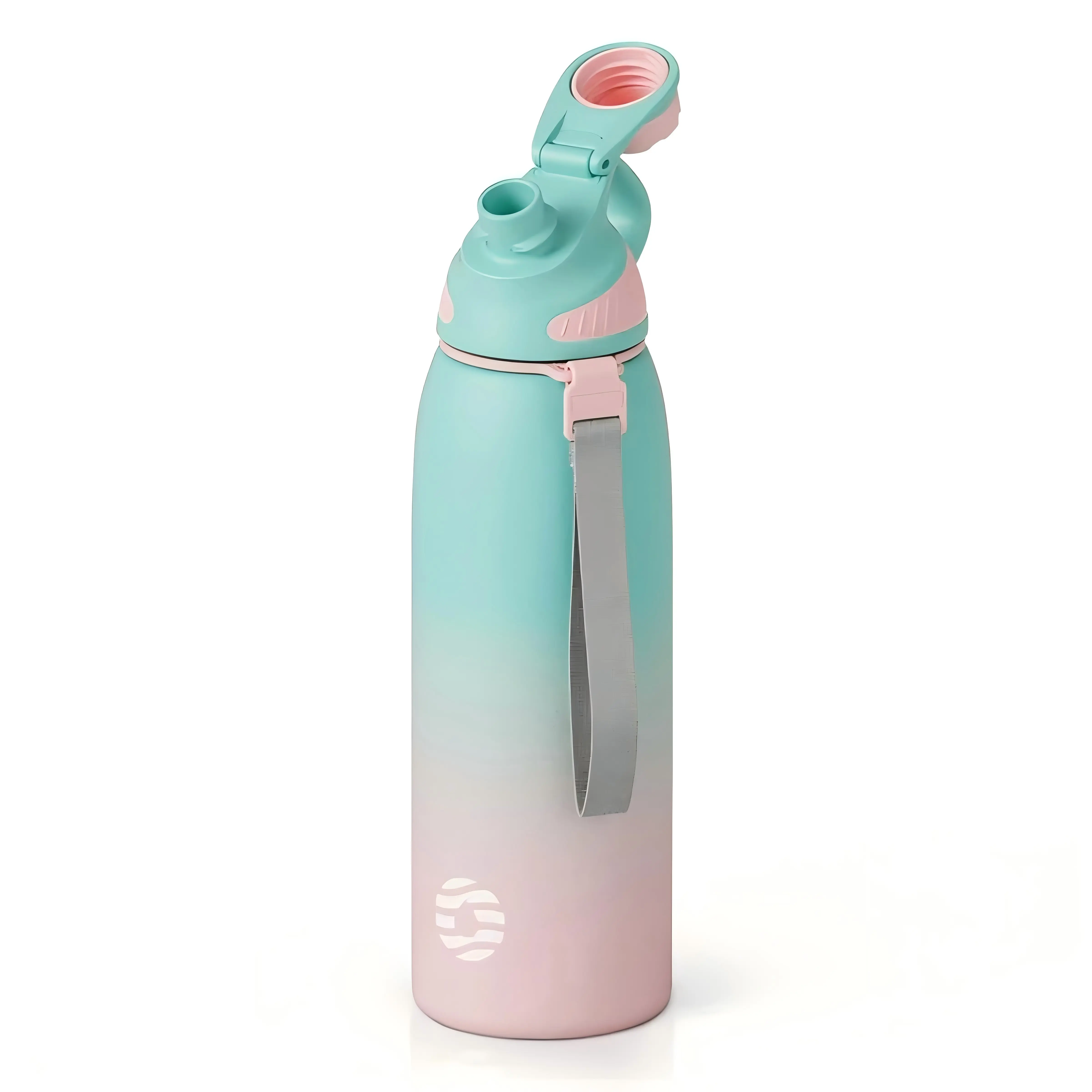 FJbottle Stainless Steel Insulated Portable Tumbler Flask - No Straw Spout Lid, Double Wall Vacuum Insulation, 18/8 Stainless Steel, Leakproof, BPA-Free Sports Drinkware Ideal For Gym, Hiking
