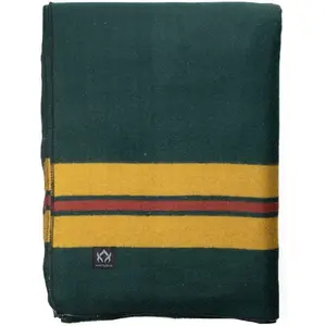 Rainier Wool Blanket, Warm, Thick, Washable Wool Blanket for Home, Outdoors, Camping, Tailgates, Picnic, Hunting, Travel & Emergency Kits, Twin Size, 4.5 lb, Fort Vancouver