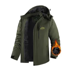 Men's Winter Coats Waterproof Ski Snow Jacket Warm Fleece Jacket Parka Raincoats With Multi-Pockets coat for men