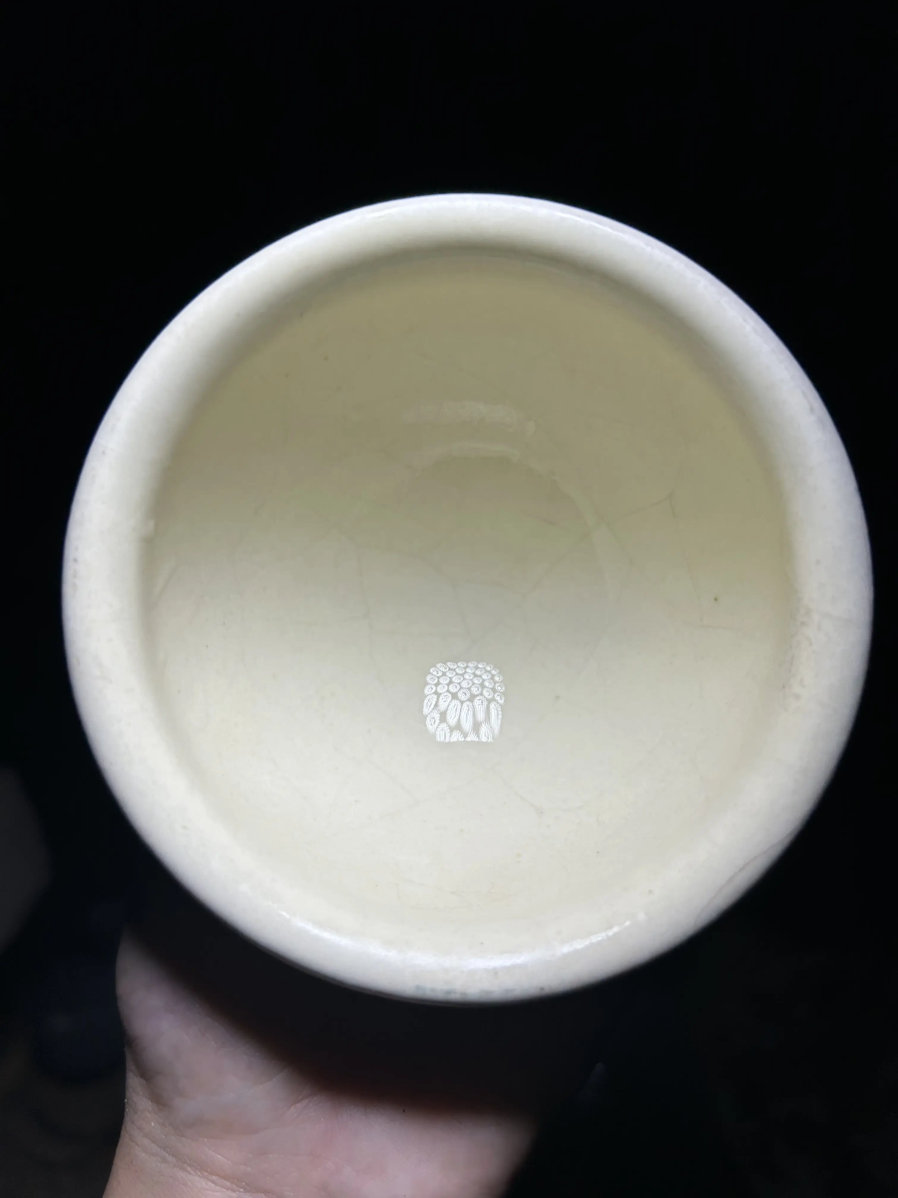 Traditional Craftsmanship Ceramic Beverage Cup - Handcrafted Unique White Shell Jianzhan, 1-of-a-Kind Master’s Collectible Cultural Item