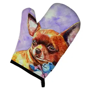 Carolines Treasures  Chihuahua with Teddy Bear Oven Mitt