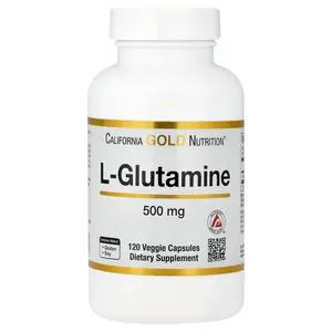 California Gold Nutrition L-Glutamine, AjiPure®, 120 Veggie Capsules (500 mg per Capsule)