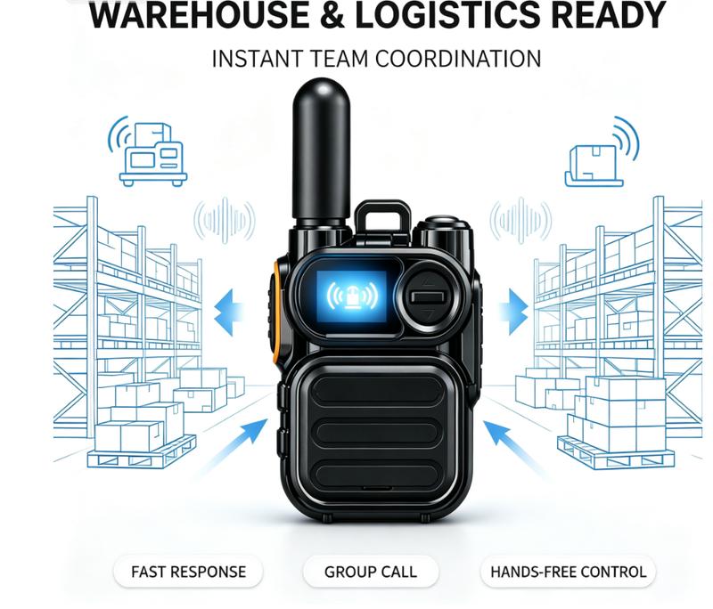 4G LTE Walkie Talkie - Portable Digital Screen Cellular Radio for Seniors, USB-C Charging, Loud Volume, Long Standby, Emergency Call Device, Dual Band Ham Radio Transceiver with Programming Capability, Outdoor Antenna