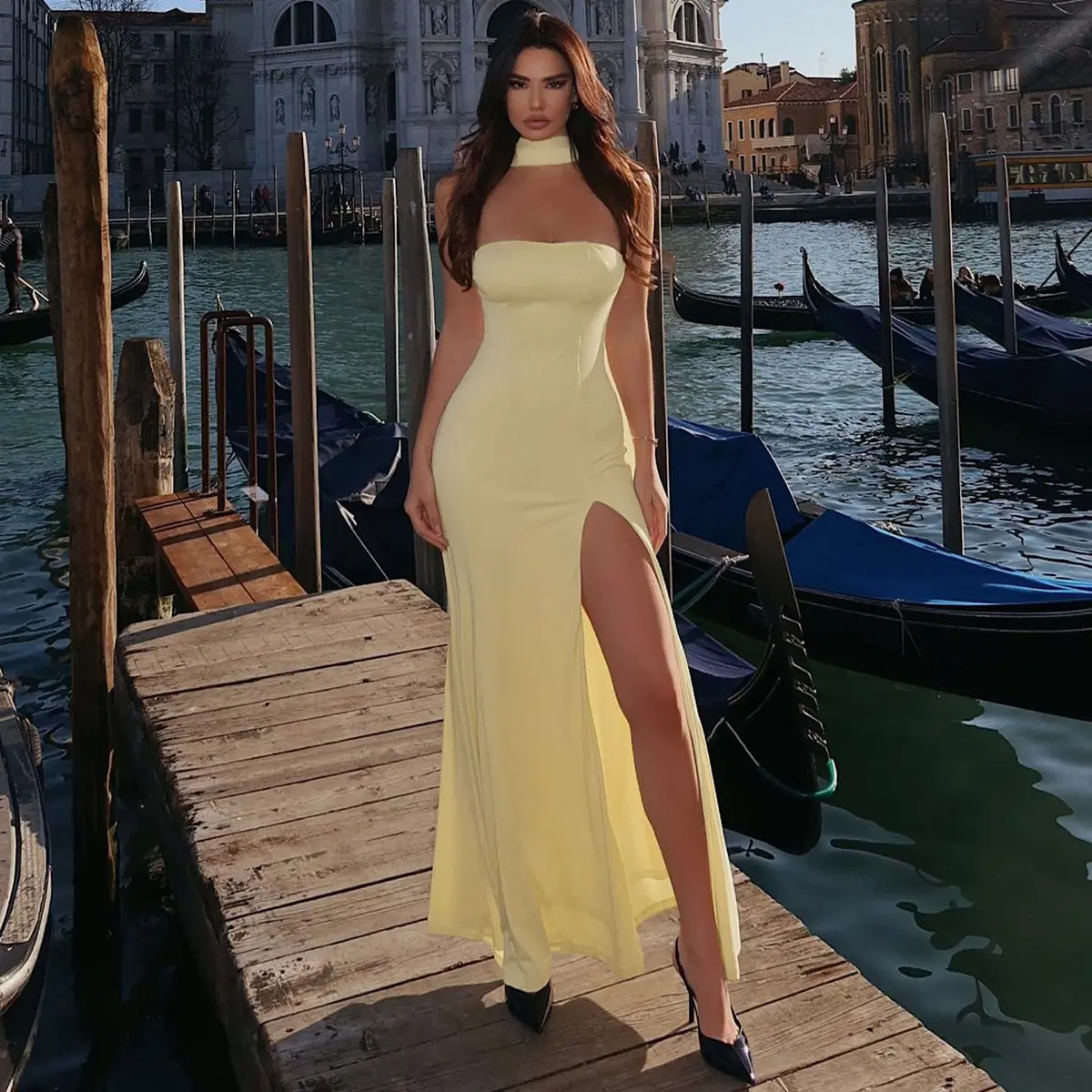 Strapless Maxi Dress with High Slit & Detachable Scarf Women's Sexy Elegant Sleeveless A Line Dress Outfit Gown Summer Night Party Dating Solid Color Dresses - TikTok Shop Strapless Maxi Dress with High Slit & Detachable Scarf Women's Sexy Elegant Sleeveless A Line Dress Outfit Gown Summer Night Party Dating Solid Color Dresses - TikTok Shop