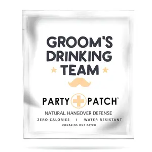Party Patch - Groom's Drinking Team Patch with Zero Calories, Water-Resistant Recovery Patch for Parties and Nights Out Accessory Ornaments Decoration