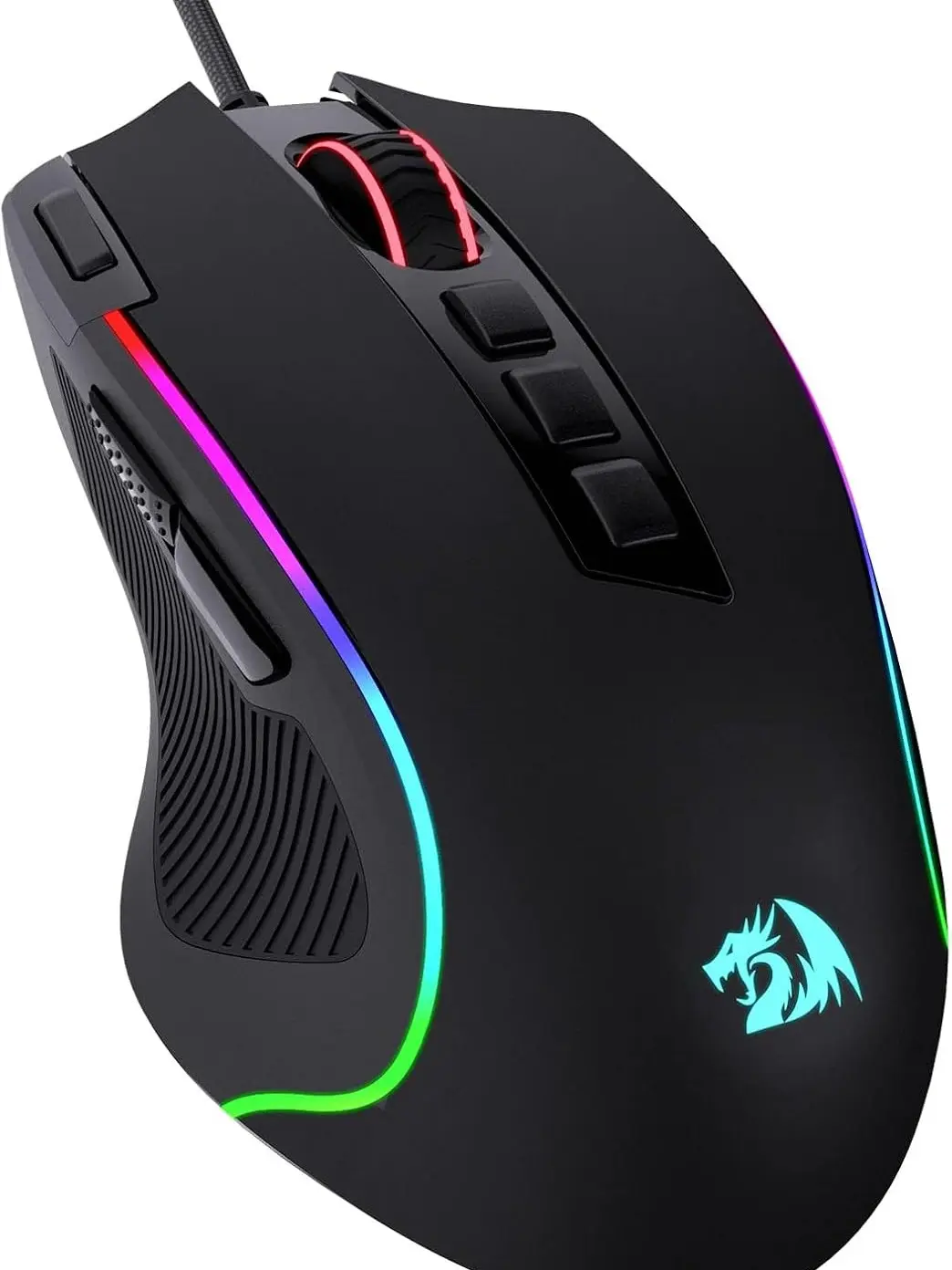Redragon M612 Wired RGB Optical Gaming Mouse, 8000 DPI, Remappable Keys