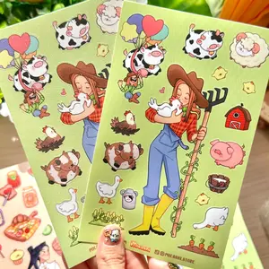 Farm core ! Anthony Cute vinyl Sticker sheet! Farm core ! Anthony Cute vinyl Sticker sheet!