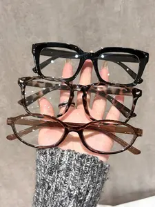 2026 New Unisex Small Frame Large Frame Set, Square Eyeglass Frame, PC Frame Metal Rivets, Home Travel Clothing Pairing Casual Wear