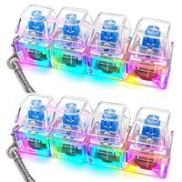 Clear-2pcs-with led light
