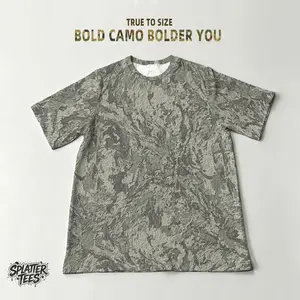 Cement Grey Urban Liquefied Camo T-Shirt | Unisex Tactical Techwear | Moderate Stretch, Sweat-Wicking 95% Polyester + 5% Spandex | S-3XL Full Size Run | City Ruins Camo Pattern Like Liquid Concrete #urbancamo #tacticalfashion #techwear