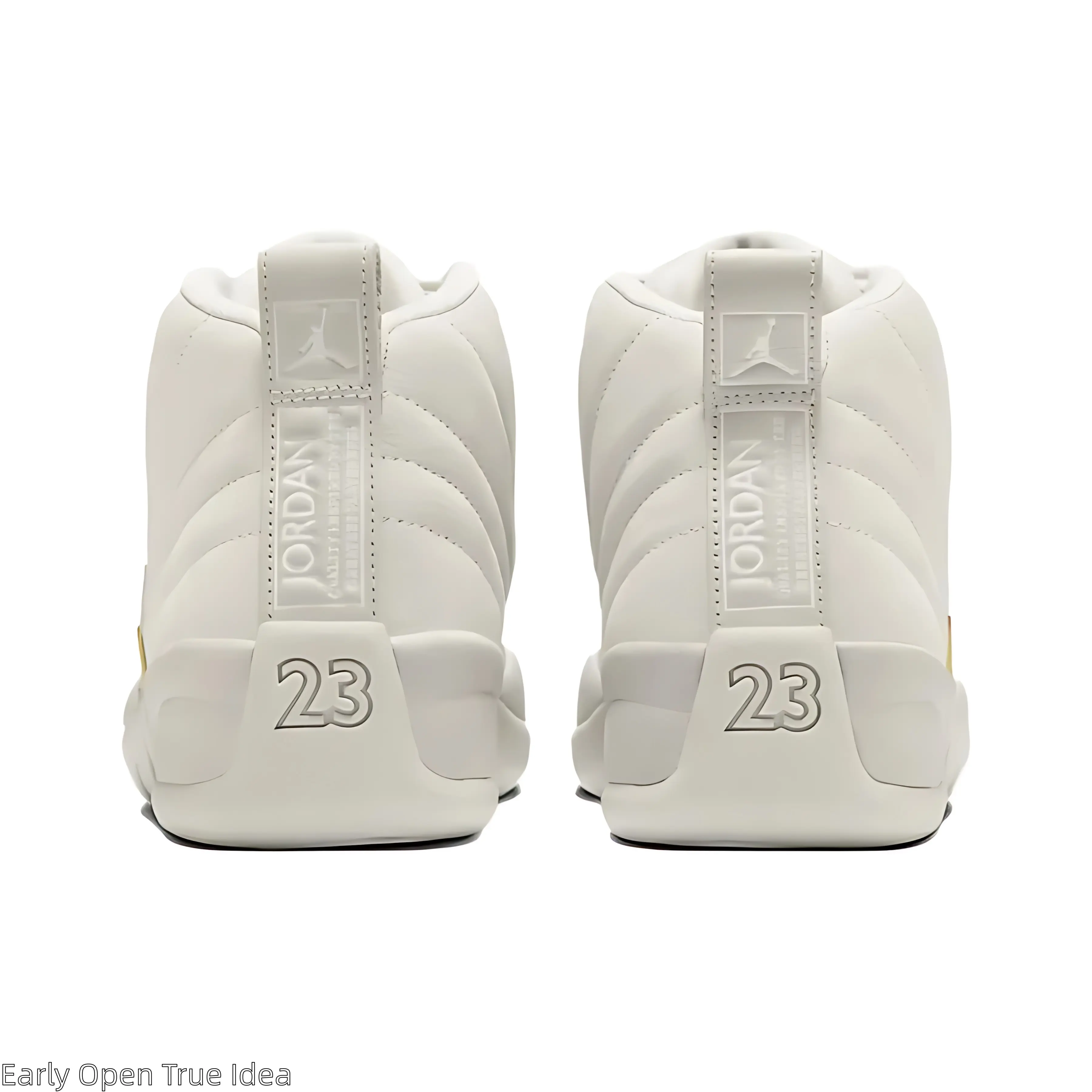 Brand New Sealed Unisex Smooth Leather High Top Vintage Basketball Shoes Off White Gold Two Tone Shock Absorbing Sole Indoor Outdoor Athletic Sneakers Complete with Original Shoe Box All Season Versatile Trainers