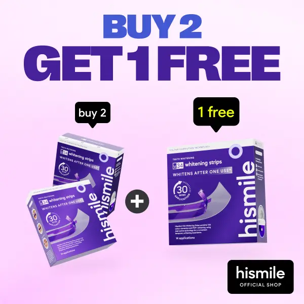 Hismile V34 Whitening Strips, Teeth Whitening Strips, Purple Tooth Whitening, Combining Whitening and Colour Correction 3x Pack Hismile V34 Whitening Strips, Teeth Whitening Strips, Purple Tooth Whitening, Combining Whitening and Colour Correction 3x Pack