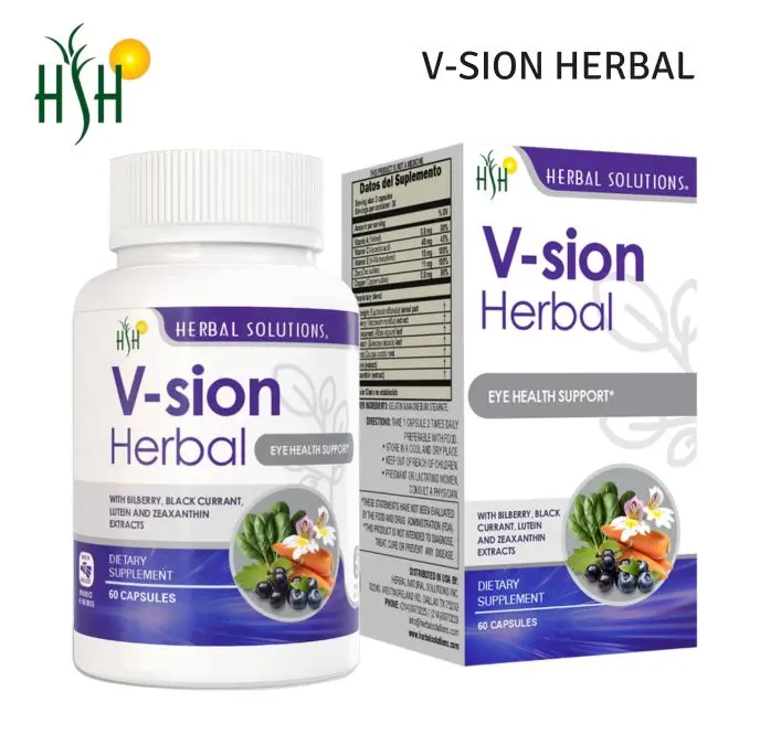 HERBAL SOLUTIONS V-SION HERBAL Dietary Supplement | 60 Capsules