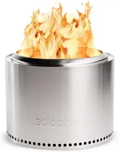 Solo Stove Bonfire 19.5" Smokeless Fire Pit with Removable Ash Pan | Portable Outdoor Fire Pit | Stainless Steel - Wood Burning Lightweight Fireplace | Ideal for 4-6 People, 20 lbs