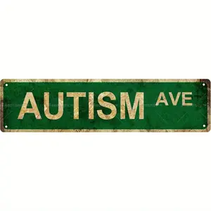 1pc Non-Embossed Funny Metal Tin Street Sign Variant, 16"X4" Home Decor Plaque for Bar, Garage Wall Decor (Home Supplies)