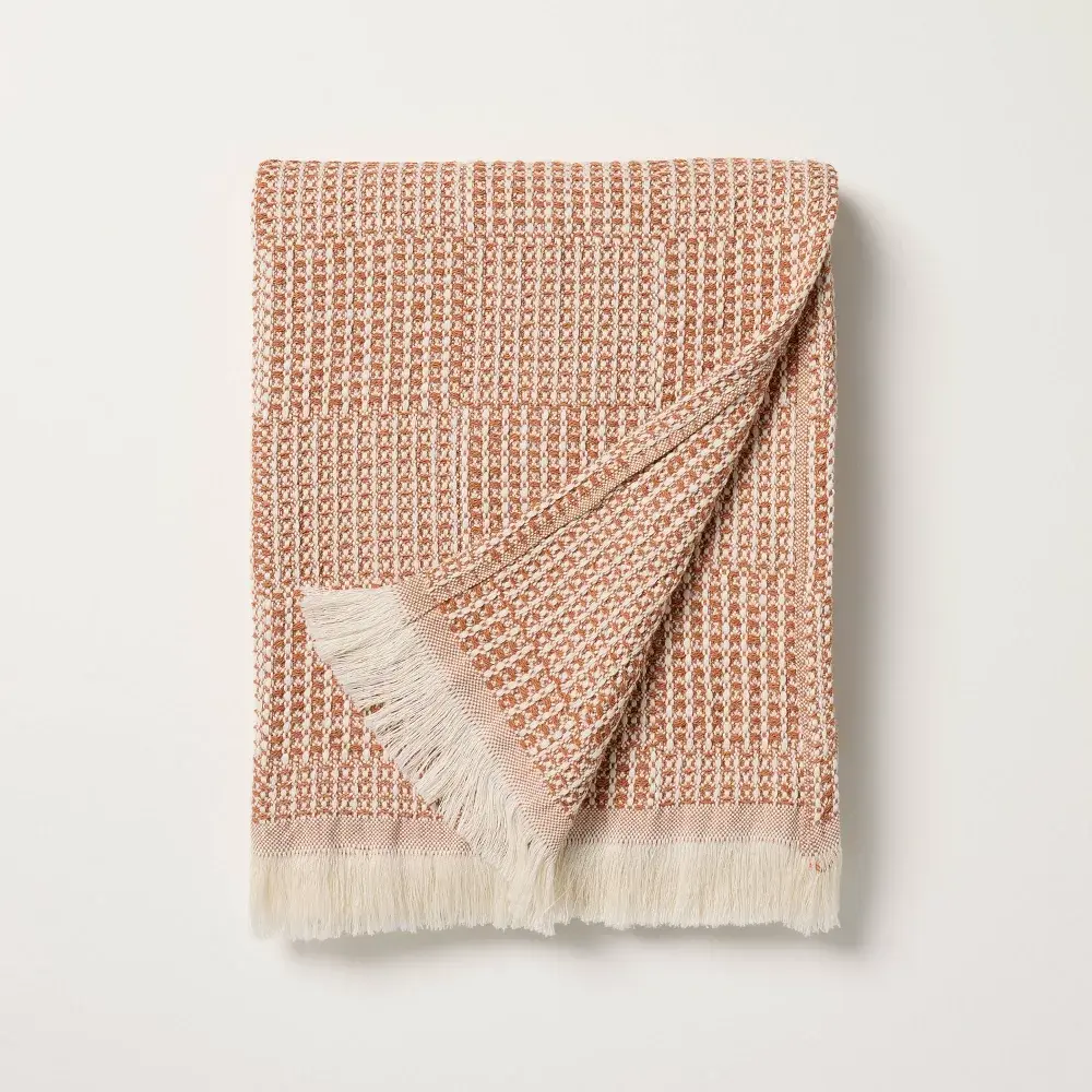 Checkered Knit Throw Blanket - Hearth & Hand with Magnolia
