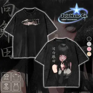 Hinata Hyuga Art Hot Girl Naruto Art Graphic T-shirt Hoodie Crewneck Sweatshirt Tank Top Oversized Streetwear 100% Premium Cotton Fabric Tee Unisex Double Printed Washed Top Gift For Wifu 90s Anime Manga Fan Menswear Apparel