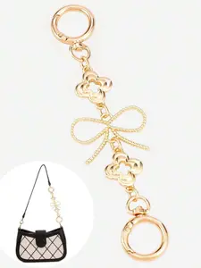 Bag chain extension buckle, bow four-leaf flower metal chain pendant bag pendant, small and exquisite versatile, shoulder bag decoration belt bag chain fashion bag accessories bag chain creative versatile metal buckle, Chain Strap, Purse Accessories