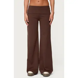Edikted Women's Wide Leg Fold Over Pants
