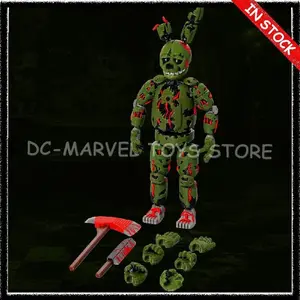 New In Stock 3d Printed Updated Version Five Nights At Freddy's 3 Pizza Springtrap T13 Multi-Jointed Movable Action Figure Toys