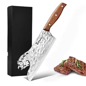 High Quality Sharp Chef Knife, Professional Kitchen Knife, Knife for Man, Alien Sheep Head Knife, Vegetable Knife, Slicer Knife, Ergonomic Solid Wood Handle, Suitable for Kitchens, Restaurants, Halloween Gift, Christmas Gift, Gift Box