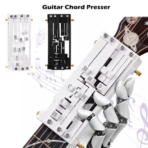 POGOLAB Guitar Chord Presser, Guitar Chord Trainer Guitar Learning Tools, Guitar Assistant Practical Teaching Tool for Beginners Guitar Learning Tool Accessories Guitar Chord (Black or White)