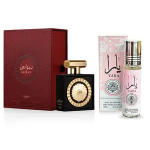 Nebras EDP 100ML (3.4 OZ) by Lattafa Pride & Yara Perfume Oil 10ML (0.34 OZ) by Ard Al Zaafaran. (ELEGANT BUNDLE)