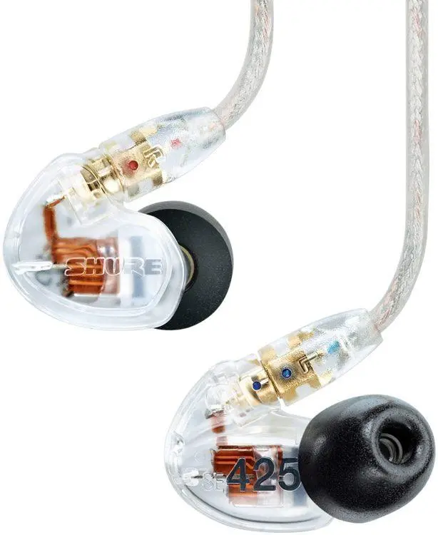 Shure SE425 Sound Isolating In-Ear Stereo Headphones (Clear)