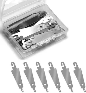 60 count Stainless Steel  Threader Embroidery Cross Stitch -Threading Tools for Large Eye  Hand DIY Sewing with Clear Box for Keep it in Place