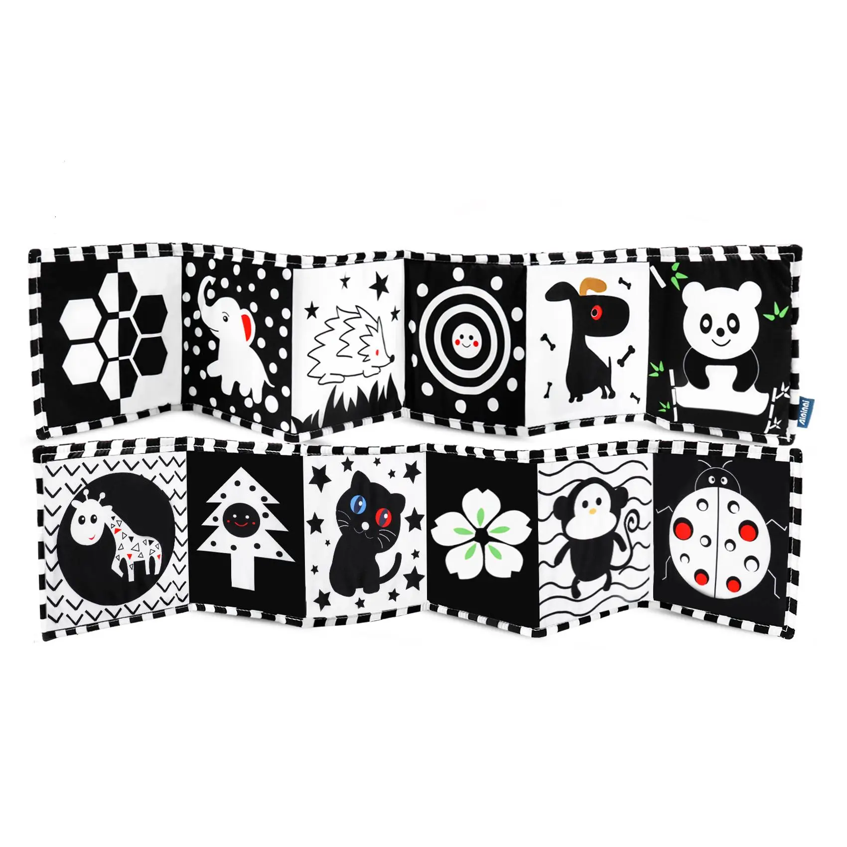 High Contrast Soft Cloth Book, Can be Bitten and Tear Not Rotten Paper Toy, Baby Cognitive Learning Supplies, Summer Leisure Activity Props