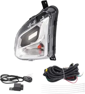 HECASA Left Turn Signal Light for 2018-2021 Chevy Equinox Replacement 84226245 GM2520196 Clear Lens with Bulbs Bolt-on Installation