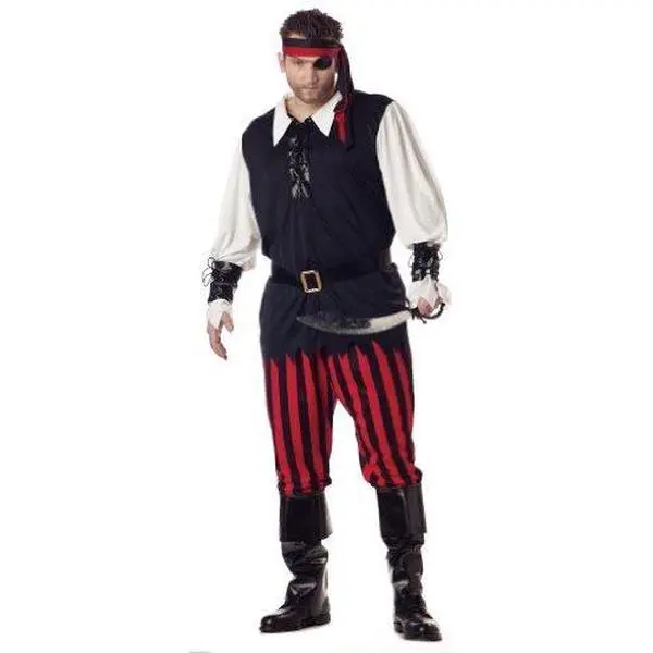 Cutthroat Pirate - Buccaneer - Costume - Men - Plus - 2XL
