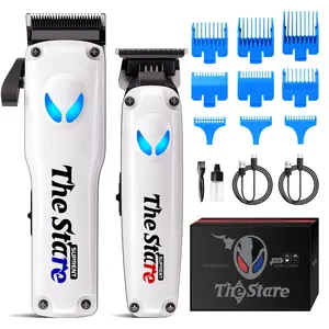 SUPRENT PRO Self Cut Clipper Combo - 7500 RPM Cordless Hair Cutting Kit & Zero Gap T-Blade-hair trimmer for men haircut Gifts for Men