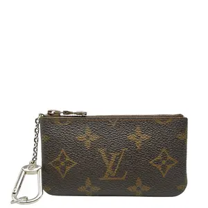 Pre-owned Louis Vuitton Canvas Small Leather Goods Pochette Cle Monogram Coin Case Key Case