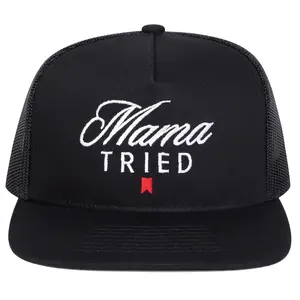 “MAMA TRIED " 3D Stereoscopic Embroidery | Street Style High end Adjustable Hip Hop Hat Sunscreen Leisure Hat Spring and Autumn Tourism Beach Vacation Hat trucker hat and Mother's Day gift surf hats