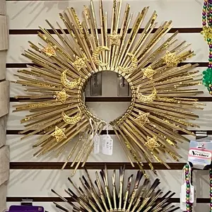 Beautiful Gold Stars and Moon Crown with Rhinestones.